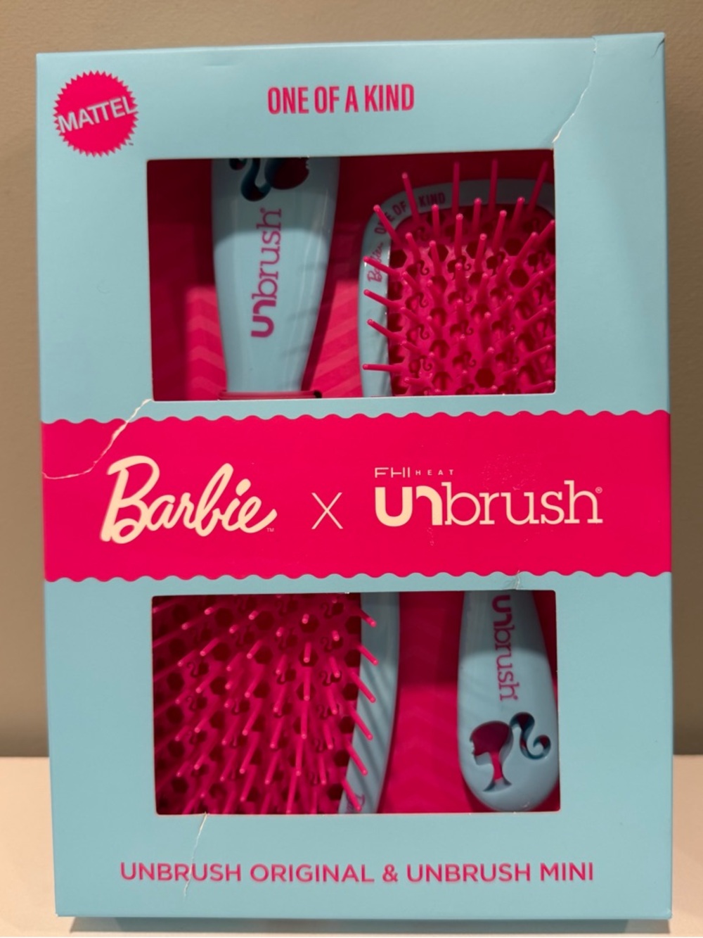 Barbie x Unbrush Hairbrush Duo Set, in One of a Kind, NIB